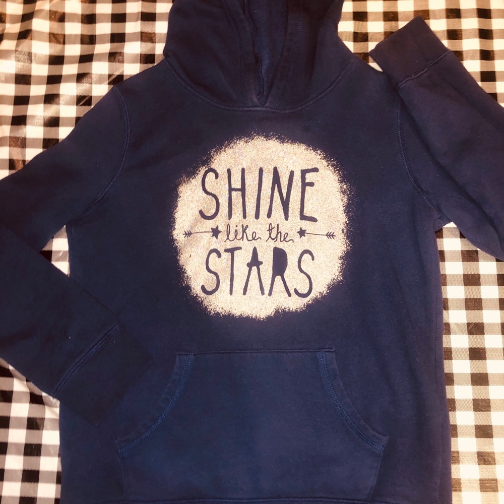 Shine like the stars inspirational hoodie